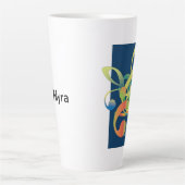 音楽愛好家の二音コーヒーマグ カフェラテマグ (正面)