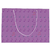 音楽愛好家の抱き枕 ラージペーパーバッグ (裏面)