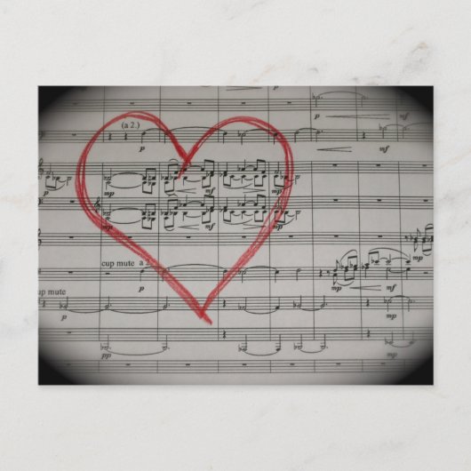 音楽愛好家はがき ポストカード (正面)