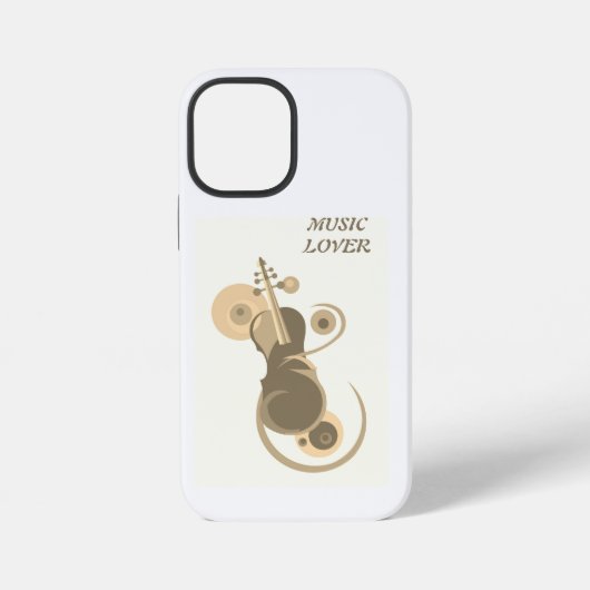 音楽愛好家ギフト誕生日結婚記念日 iPhoneケース (裏面)