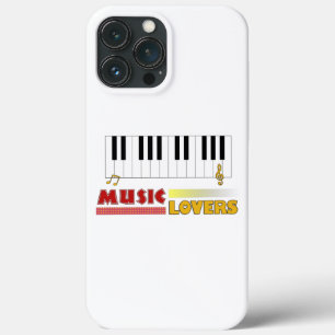 音楽愛好家ピアノワードアートカラフル iPhone 13 PRO MAXケース
