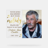 音楽愛好家メモリアル写真記念 アクリルサイン (正面)