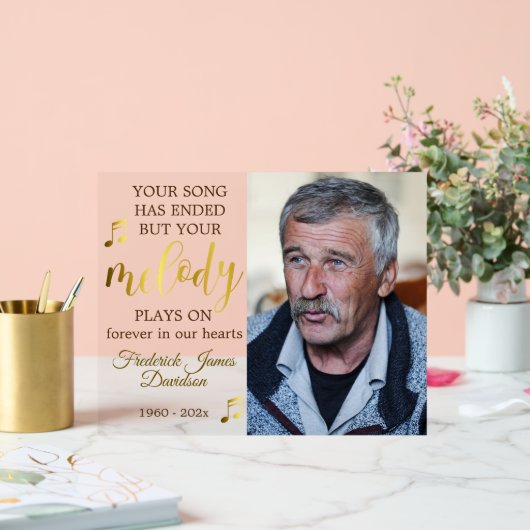 音楽愛好家メモリアル写真記念 アクリルサイン (ウェディング)