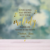 音楽愛好家メモリアル記念 アクリルサイン (ニュートラル)