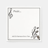 音楽愛好家 スタンダードカクテルナプキン (正面)