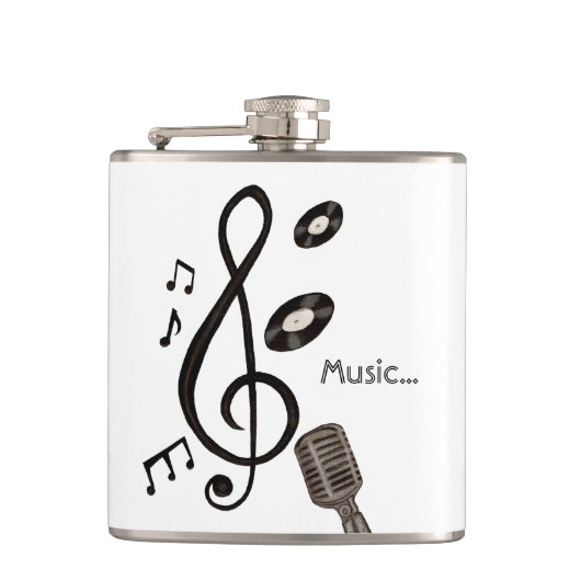 音楽愛好家 フラスク (正面)