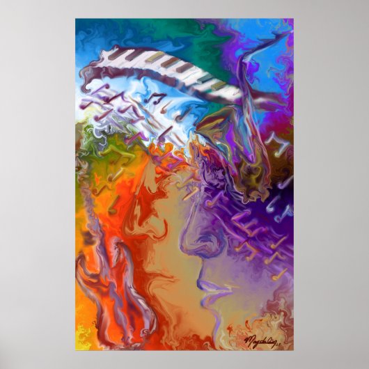 音楽愛好家 ポスター (正面)