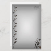 音楽愛好家 便箋 (正面/裏面)