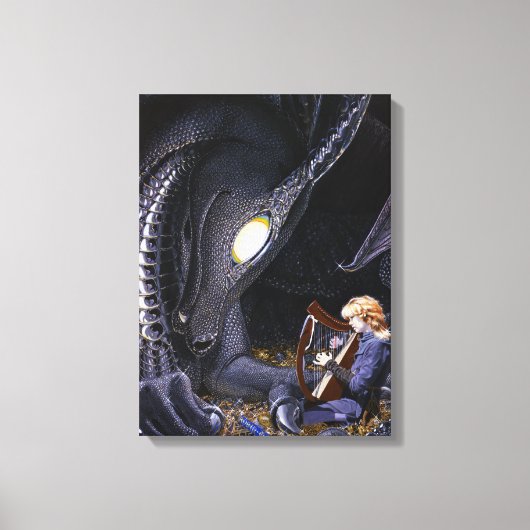 音楽愛好家 – 包まれた キャンバスプリント (正面)