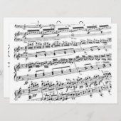 音楽愛好家 招待状 (正面/裏面)