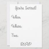 音楽愛好家 招待状 (裏面)