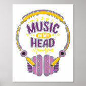 音楽愛好家 箔ポスター (正面)