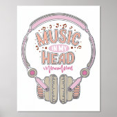 音楽愛好家 箔ポスター (正面)