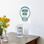 音楽愛好家 箔ポスター (レイダウン (キッチン))