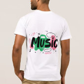 音楽愛好家 Tシャツ (裏面)