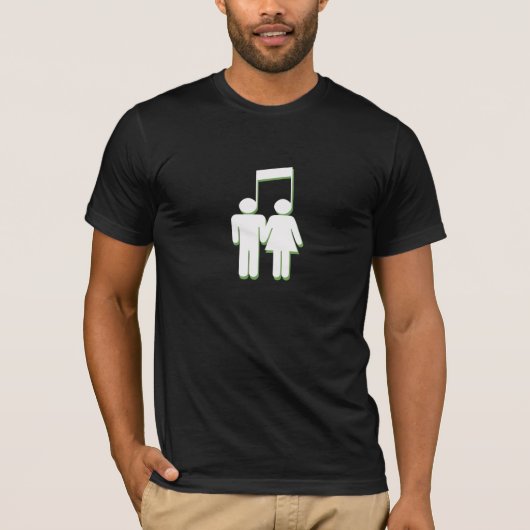 音楽愛好家Tシャツ Tシャツ (正面)