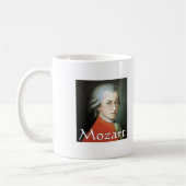 音楽愛好者のためのモーツァルトのギフト コーヒーマグカップ (左)