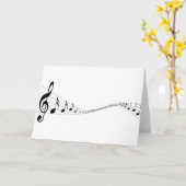 音楽愛好者のための挨拶状 カード (黄色い花)