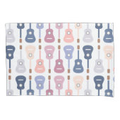 音楽愛好者のヒップスターのギターのエレキギターのギフト 枕カバー (正面)