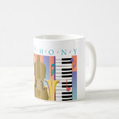 音楽愛好者の交響曲 コーヒーマグカップ (正面右)