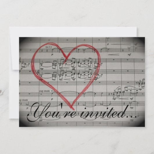 音楽愛好者の招待 招待状 (正面)
