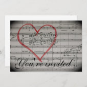 音楽愛好者の招待 招待状 (正面/裏面)