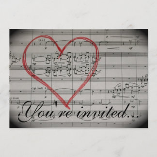 音楽愛好者の招待 招待状