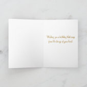 音楽愛好者の挨拶状のためのハッピーバースデー カード (内部)