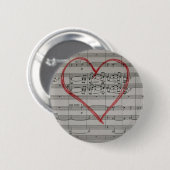 音楽愛好者ボタン 缶バッジ (正面&裏面)