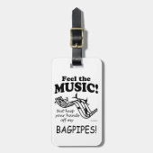 音楽感じの合唱 ラゲッジタグ (正面縦)