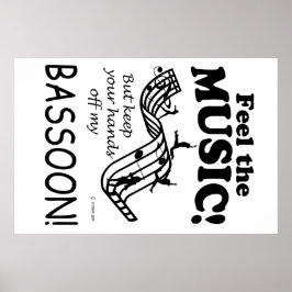 音楽感じのBassoon ポスター