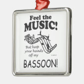 音楽感じのBassoon メタルオーナメント (左)