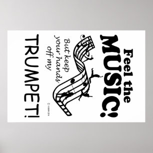 音楽感じをトランペット ポスター