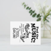 音楽感じを鼓舞する ポストカード (スタンド正面)