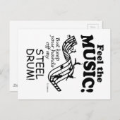 音楽感じを鼓舞する ポストカード (正面/裏面)