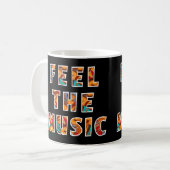 音楽感じ コーヒーマグカップ (正面左)