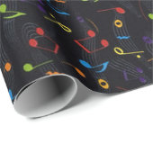 音楽感じ ラッピングペーパー (ロールコーナー)