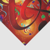 音楽抽象的な背景 薄葉紙 (詳細)