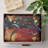 音楽抽象的な背景 薄葉紙 (ギフト)