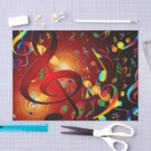 音楽抽象的な背景 薄葉紙 (クラフト)