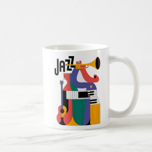 音楽抽象芸術 コーヒーマグカップ