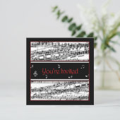 音楽招待状 – オプションの用途 招待状 (スタンド正面)