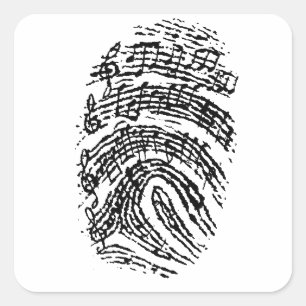 音楽指紋 スクエアシール