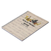 音楽教えより心配の少ない音楽先生 ノートブック (左側)