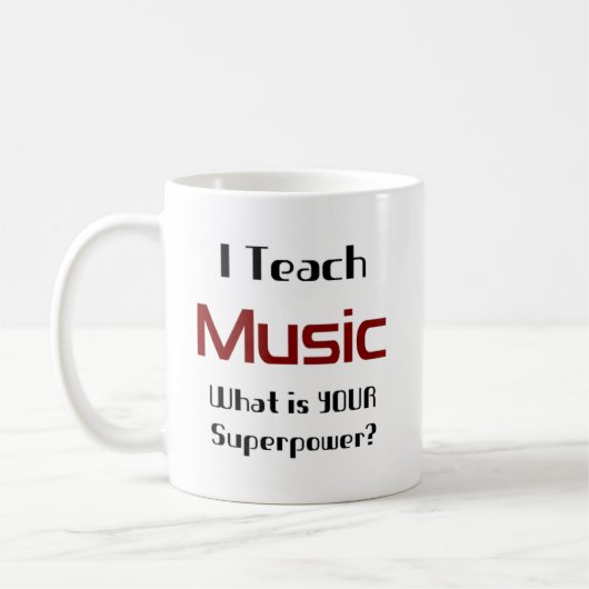音楽教え コーヒーマグカップ (左)