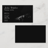 音楽教師のギターのレッスン署名の紫外線マット 名刺 (正面/裏面)