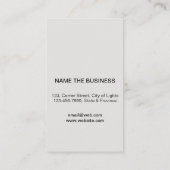 音楽教師のギターのロゴのミニマリストのミュージシャン 名刺 (裏面)