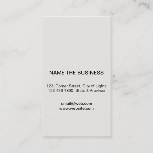 音楽教師のギターのロゴのミニマリストのミュージシャン 名刺 (裏面)