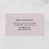 音楽教師のギターのロゴのミニマリストの歌手 名刺 (裏面)