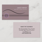 音楽教師のギターのロゴのミニマリストの歌手 名刺 (正面/裏面)